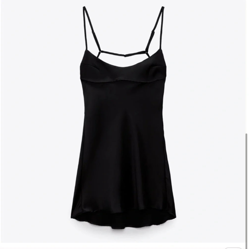 Zara Satin Effect Cutout Dress - Picture 2 of 4